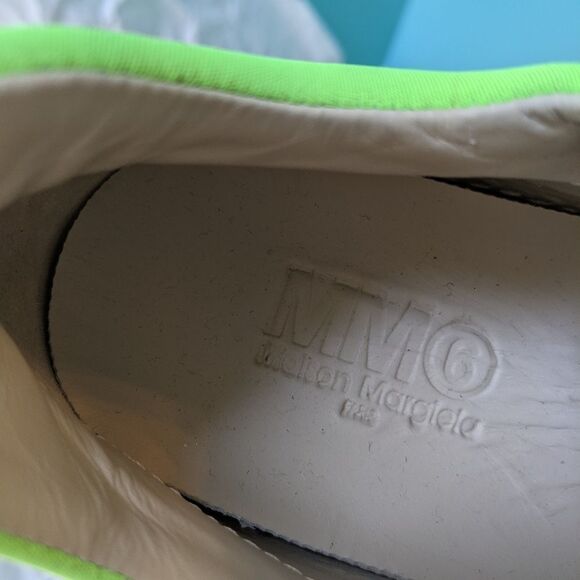 𝅺MAISON Margiela MM6 leather nylon sneakers 5(38) BNWOB - Picture 6 of 16